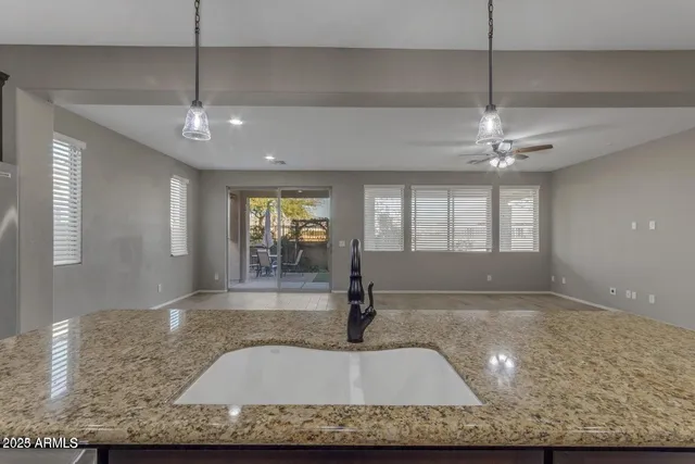 a view of kitchen and window