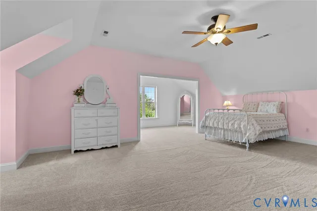 a room with a bed and a couch