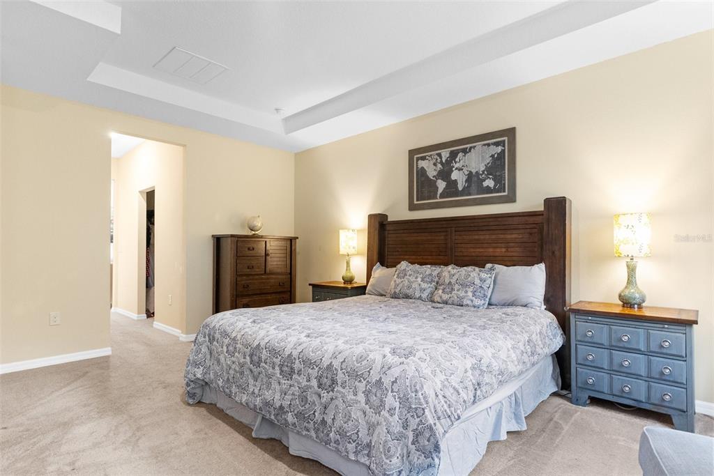 6283 Grapewood Road Spring Hill, FL 34609 - Photo 22 of 41 a bedroom with a bed and painting on the wall