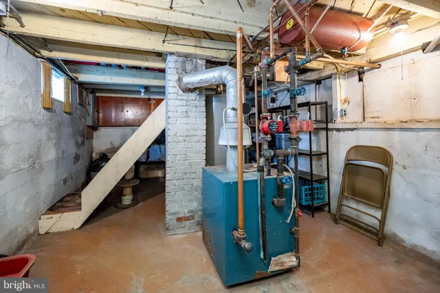 a view of storage and utility room