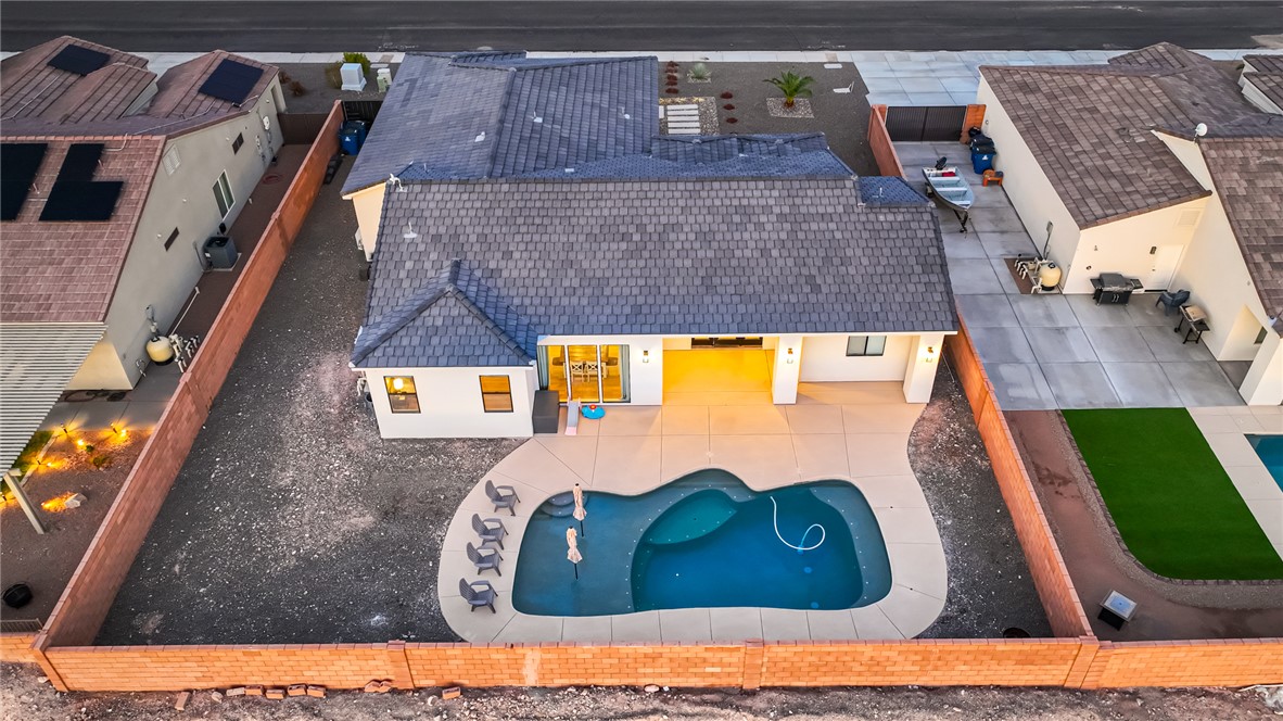 3783 Ramsey Road Bullhead City, AZ 86442 - Photo 51 of 56 View from above of property with a pool