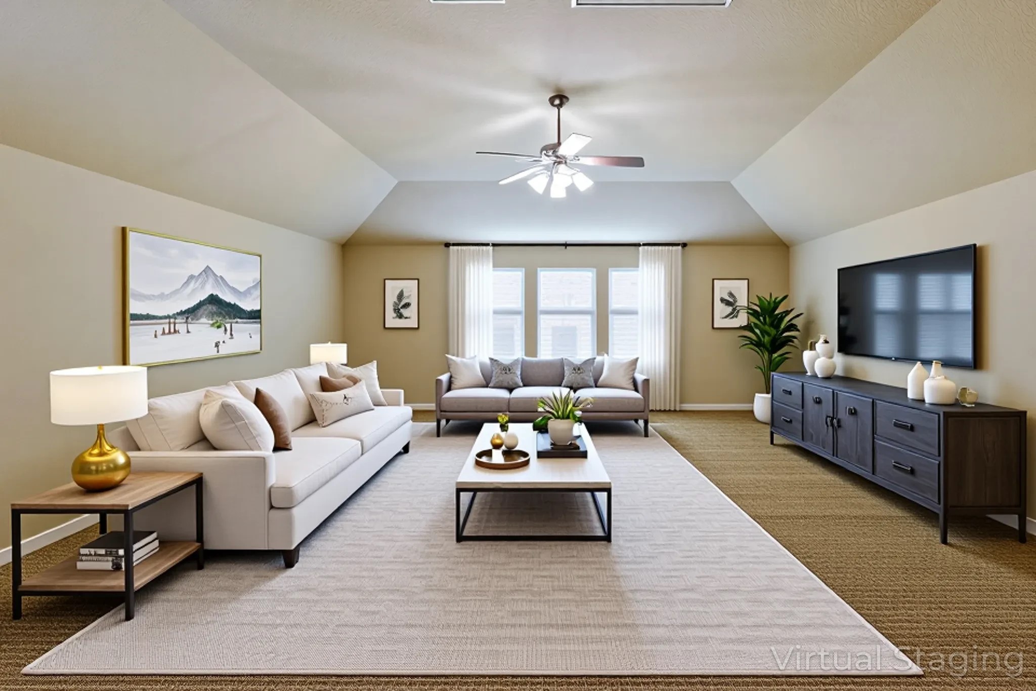 6014 Watford Bend Rosenberg, TX 77471 - Photo 31 of 36 a living room with furniture flat screen tv and window