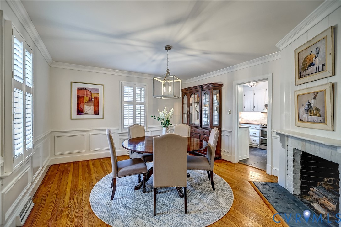 9301 Ramsgate Lane North Chesterfield, VA 23236 - Photo 8 of 42 Paneled walls, angled fireplaces, crown moulding