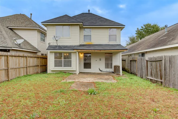 a view of a porch with a backyard