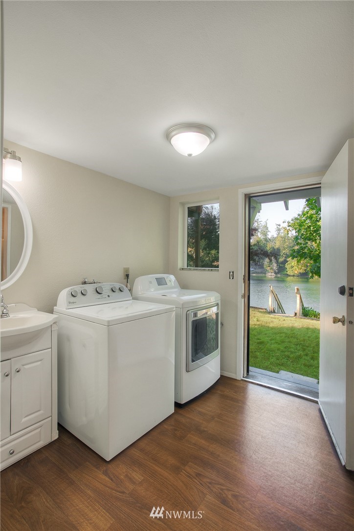 19605 Whiteman Cove Road Southwest Lakebay, WA 98351 - Photo 24 of 40 a utility room with washer and dryer