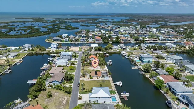 an aerial view of a city