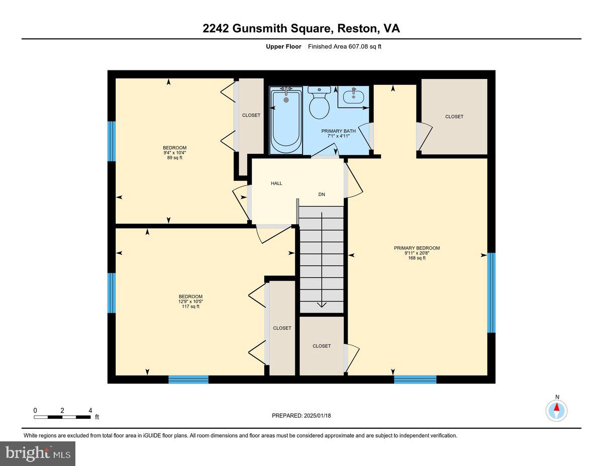 2242 Gunsmith Square Reston, VA 20191 - Photo 65 of 66 Professional Floorplan | Upper Level