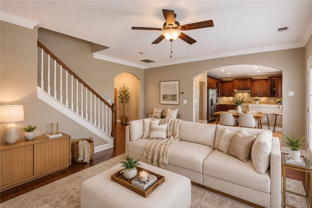 15 Fawn Hill Drive Anderson, SC 29621 - Photo 38 of 38 This inviting interior offers an open floor plan with crown molding and elegant wood flooring.