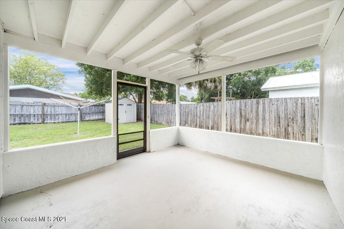 561 Parker Road Melbourne, FL 32904 - Photo 32 of 36 Screened porch