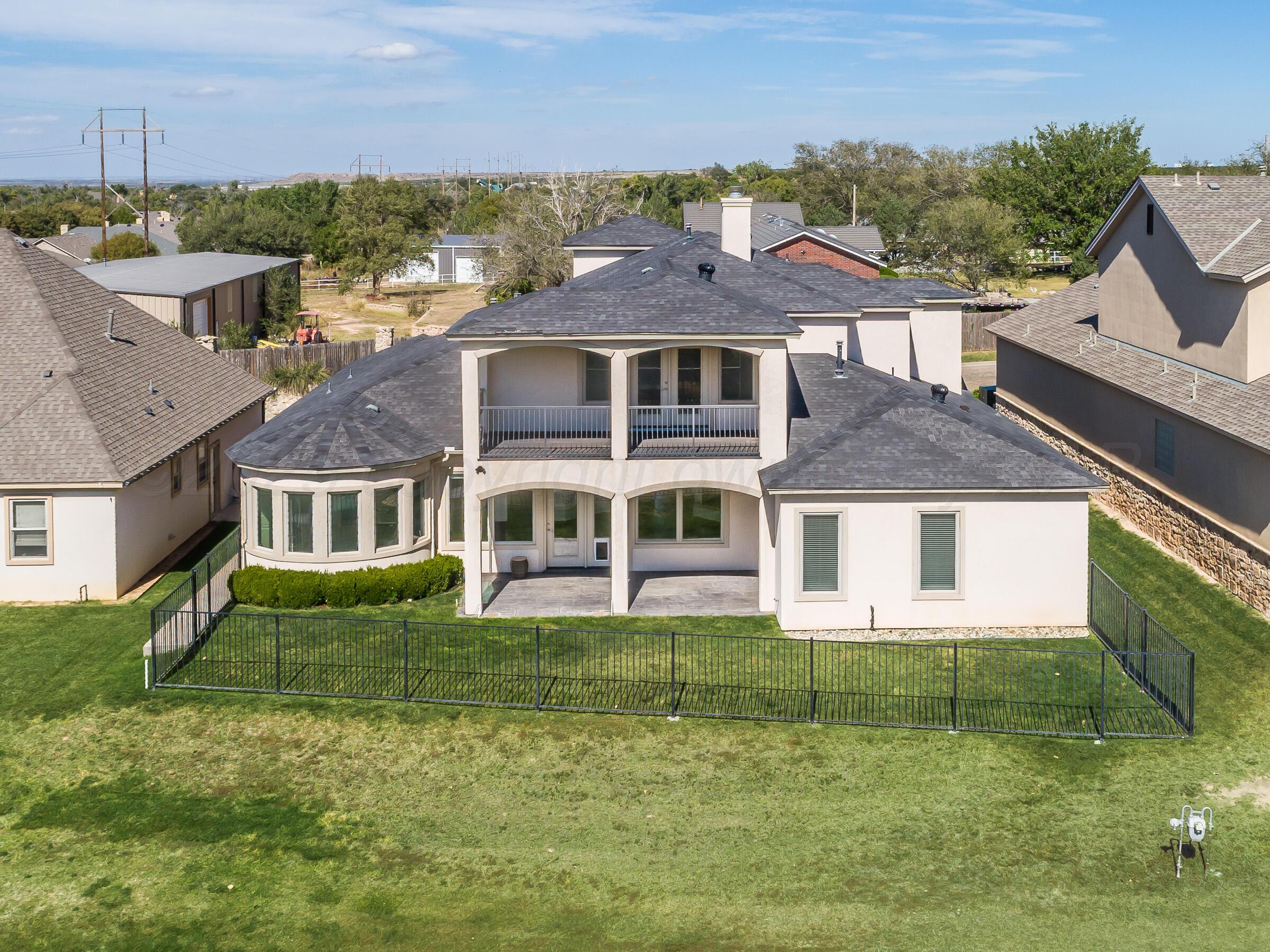 6 Merion Place Amarillo, TX 79124 - Photo 3 of 46 a aerial view of a house with a yard