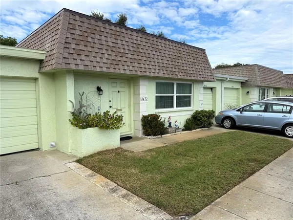 a front view of a house