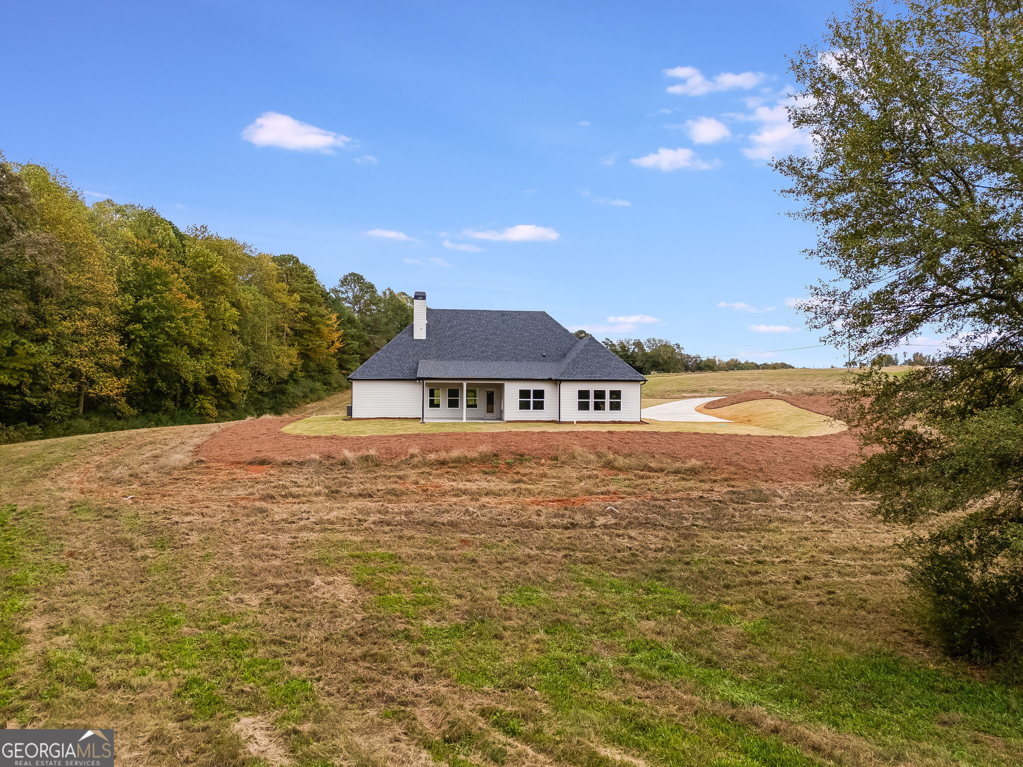 3262 Veal Road Roopville, GA 30170 - Photo 45 of 46 a backyard of a house with lots of green space
