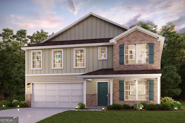 front view of a house and a yard