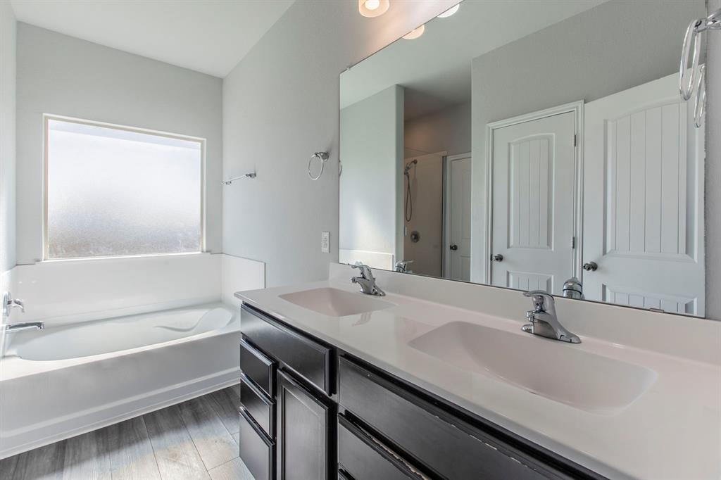 6401 Elephant Butte Drive Waco, TX 76708 - Photo 14 of 34 a bathroom with a sink and a bathtub