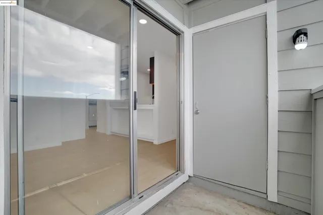 a view of a building with a street