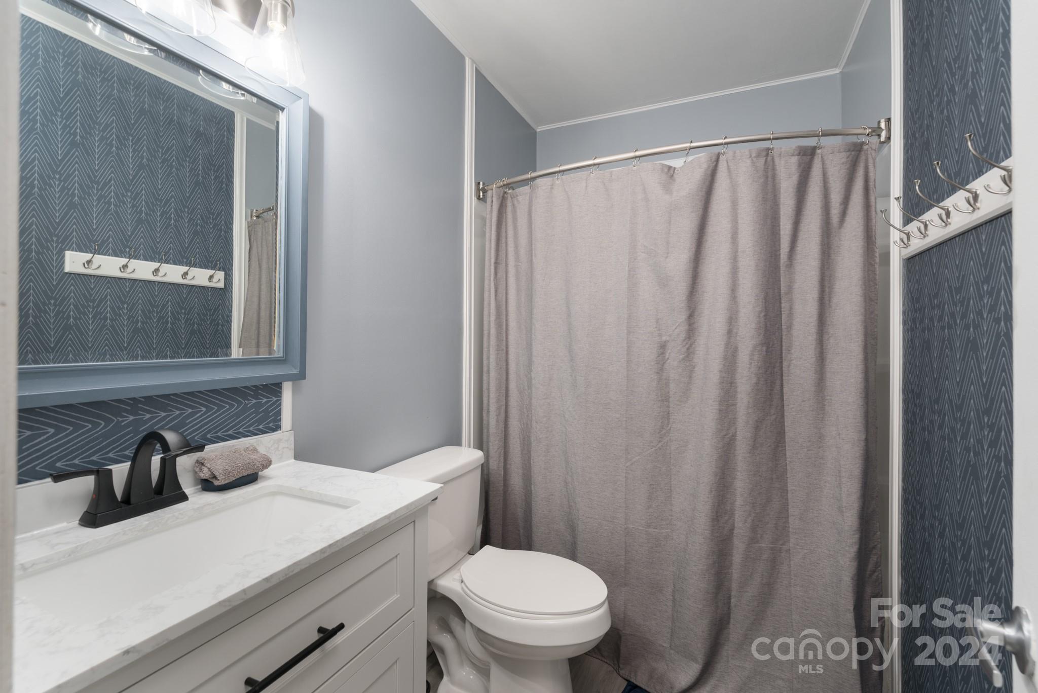 4093 Marquesas Avenue Tega Cay, SC 29708 - Photo 23 of 38 a bathroom with a sink a toilet and shower