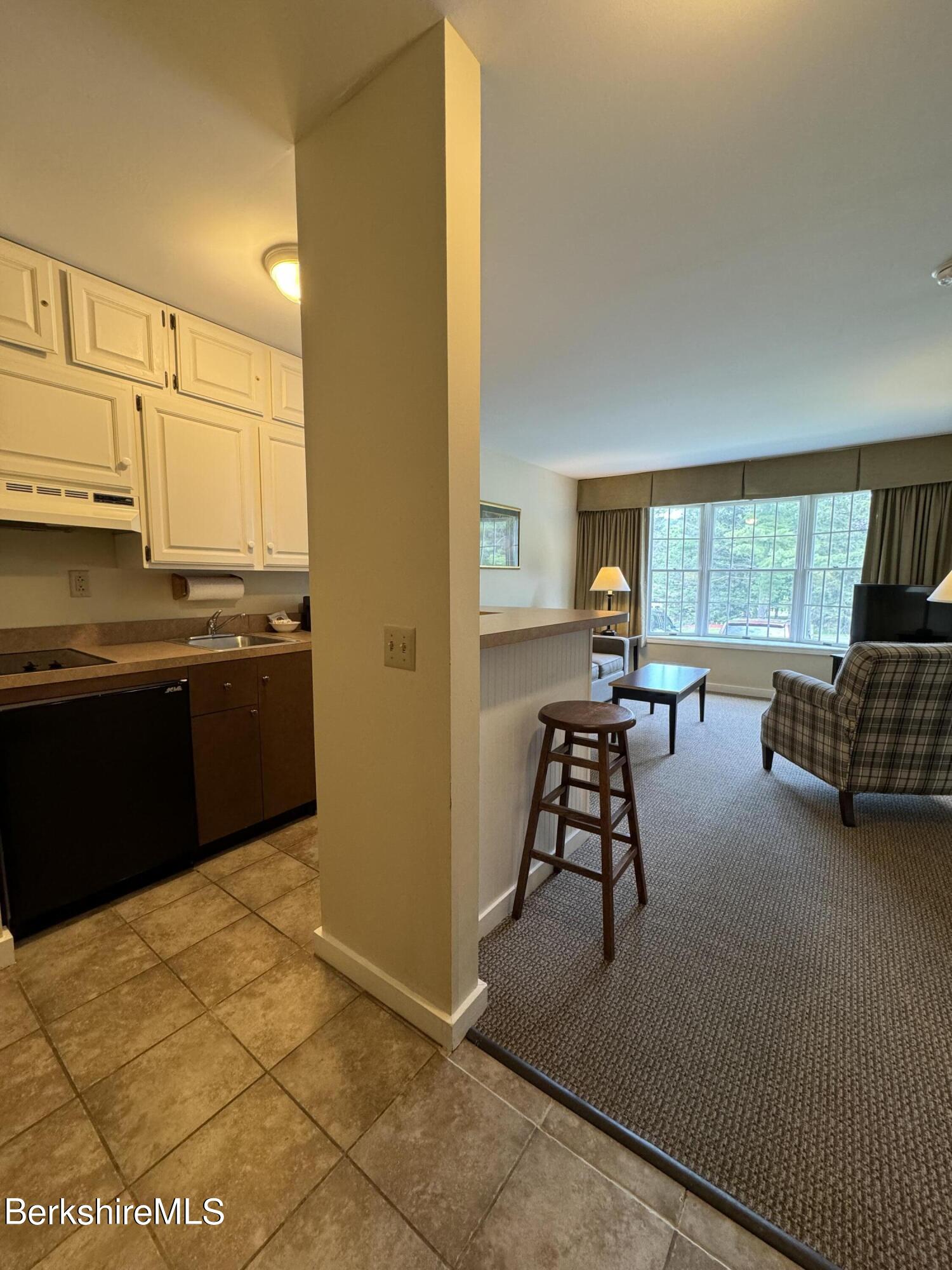 37 Corey Road, Unit 212 Hancock, MA 01237 - Photo 8 of 19 a kitchen with stainless steel appliances granite countertop a stove a sink and a refrigerator