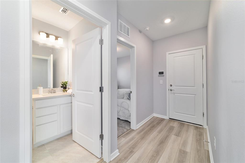 5472 Southwest 85th Ave Road Ocala, FL 34481 - Photo 22 of 44 a bathroom with a sink and a mirror