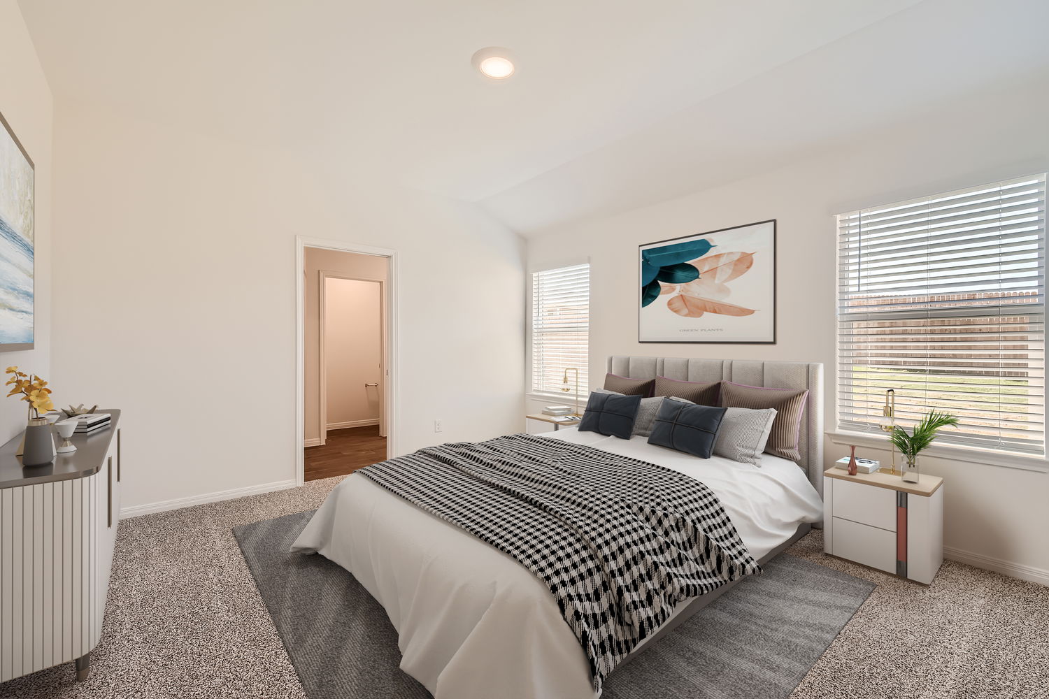 508 Gladiola Loop Kyle, TX 78640 - Photo 2 of 11 a bedroom with a bed and a couch