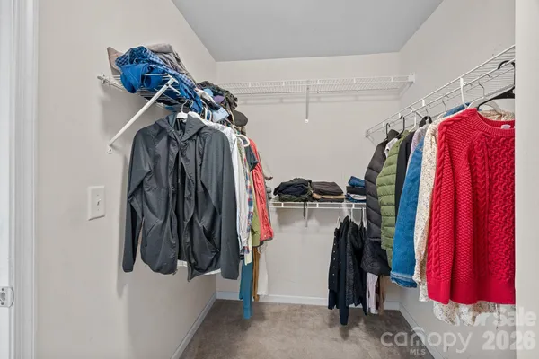 a view of a walk in closet
