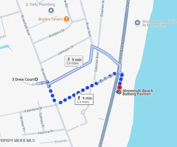 an aerial view of a house with a outdoor space