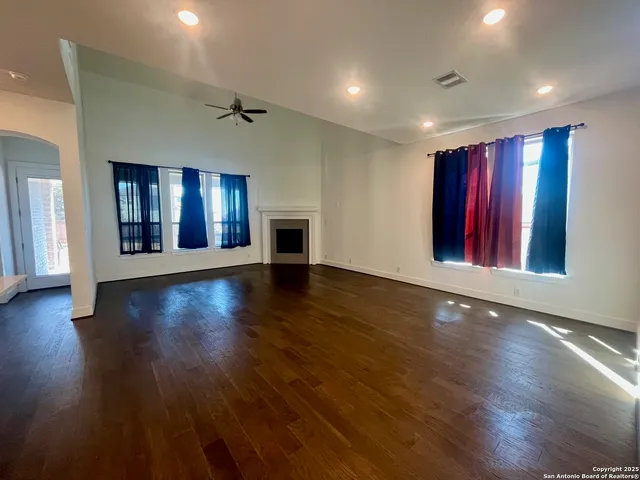 a view of a livingroom with a fireplace