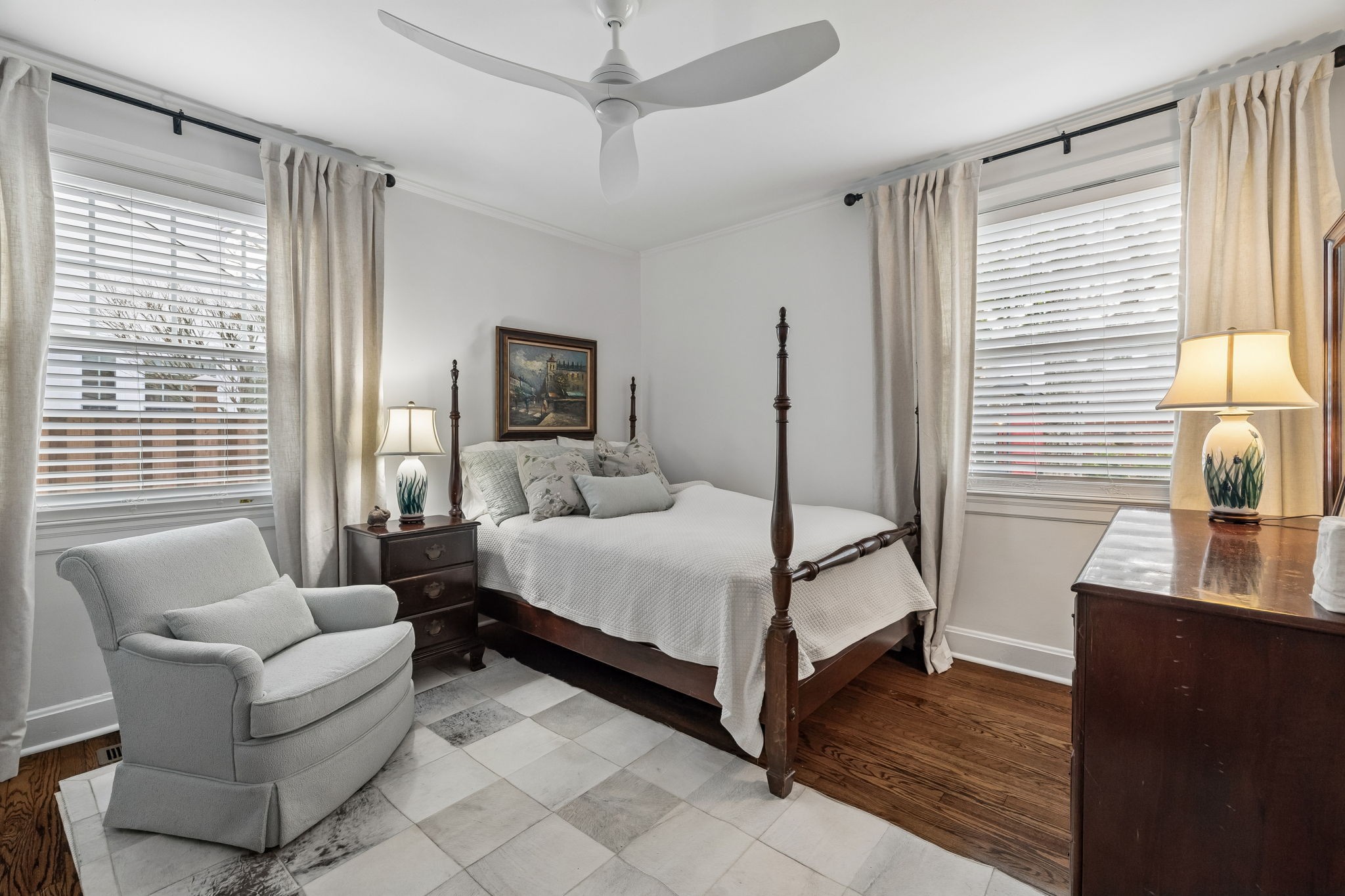 4029 Aberdeen Road Nashville, TN 37205 - Photo 13 of 51 a bedroom with a bed and a couch