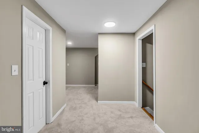 a view of an empty room