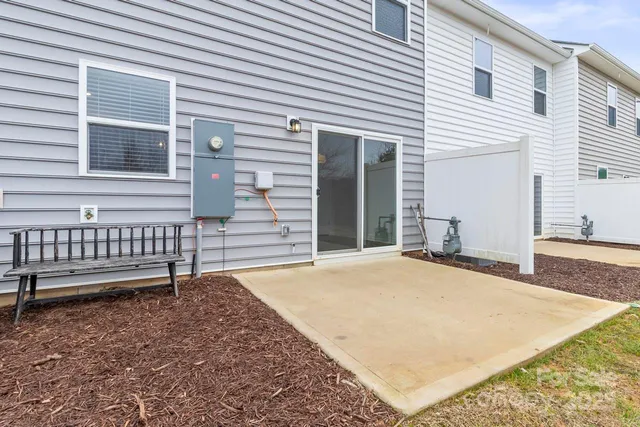 a backyard of a house