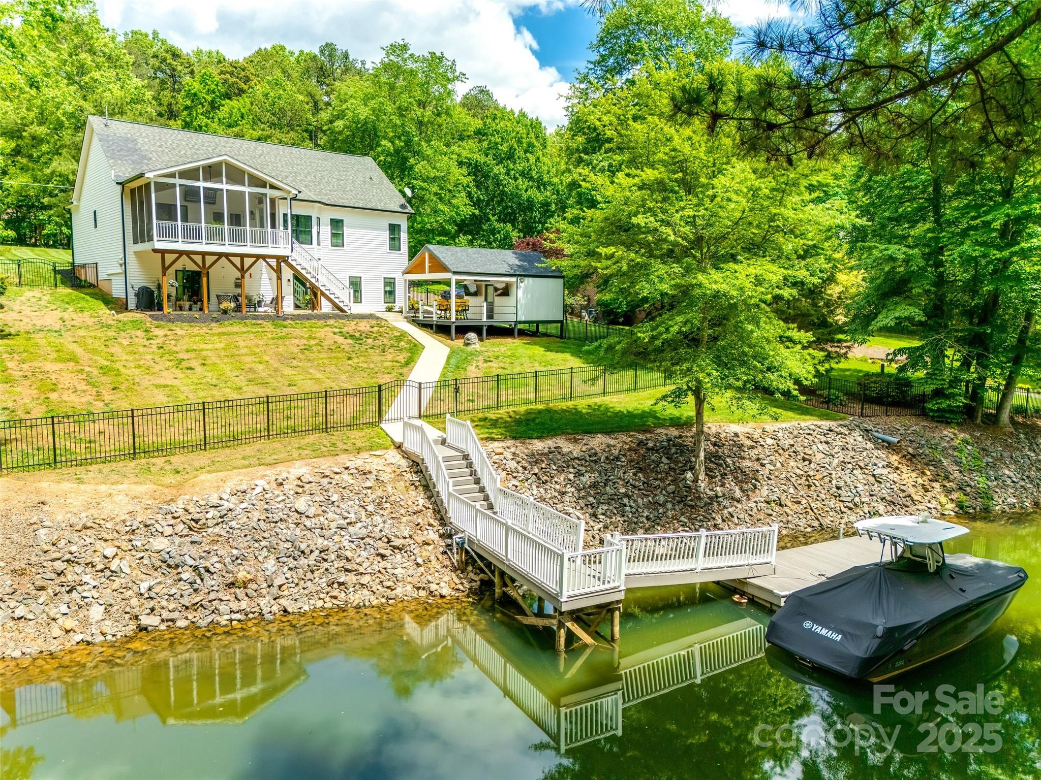 184 Quiet Cove Road Mooresville, NC 28117 - Photo 37 of 45 a view of a house with backyard