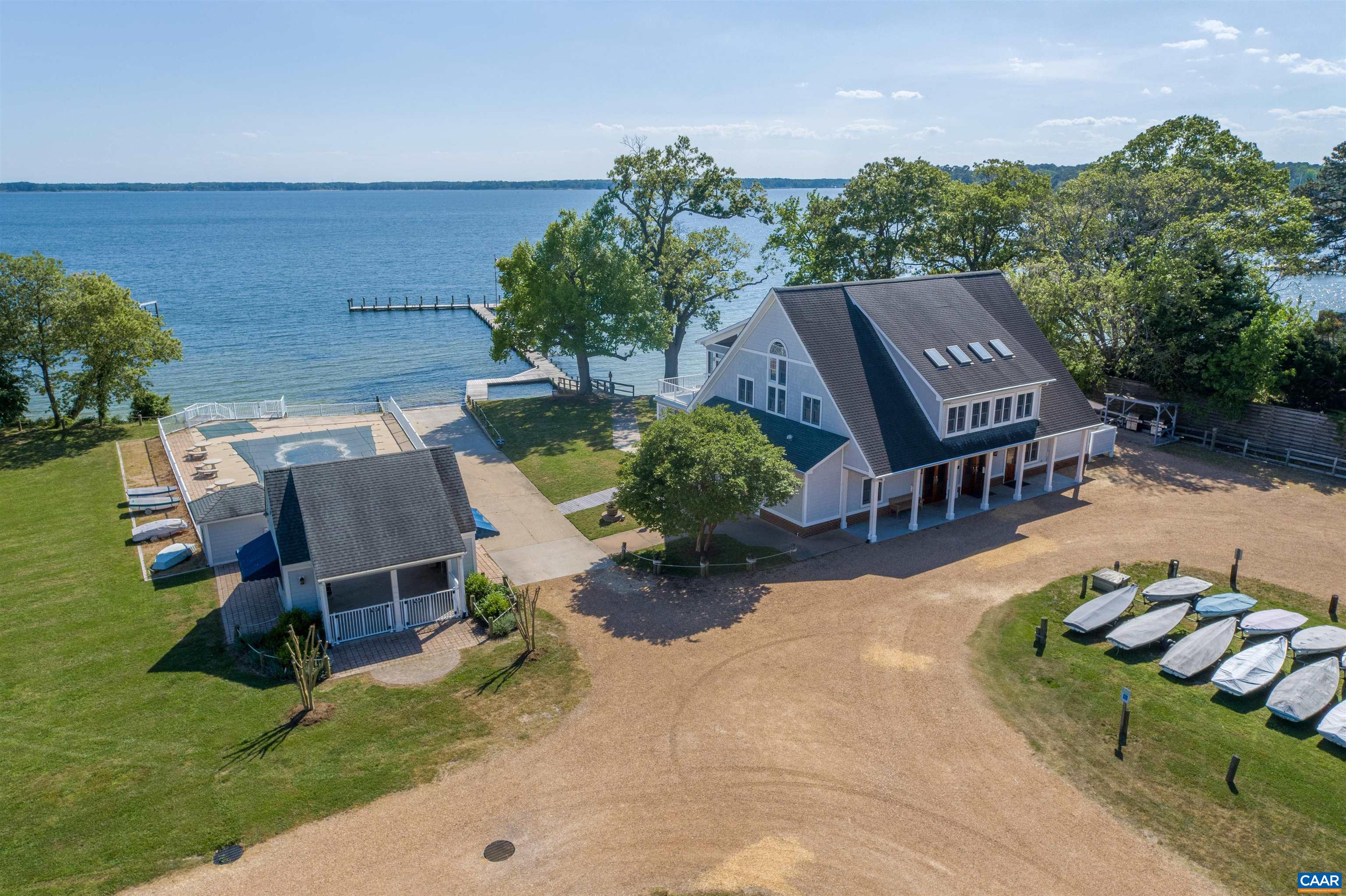 0 Fishing Bay Road Deltaville, VA 23043 - Photo 8 of 13 an aerial view of a house having yard patio and entertaining space