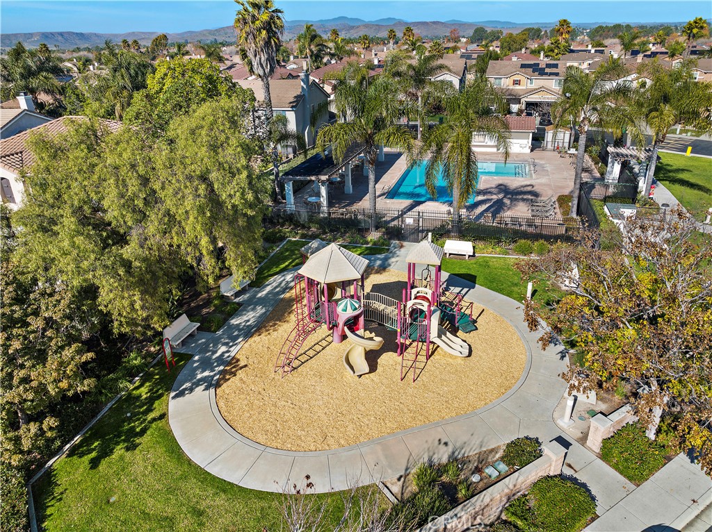 4314 Silver Spring Way Oceanside, CA 92057 - Photo 45 of 47 an aerial view of a house with a swimming pool