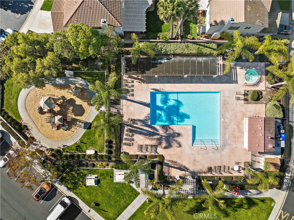 4314 Silver Spring Way Oceanside, CA 92057 - Photo 46 of 47 an aerial view of a house with a swimming pool