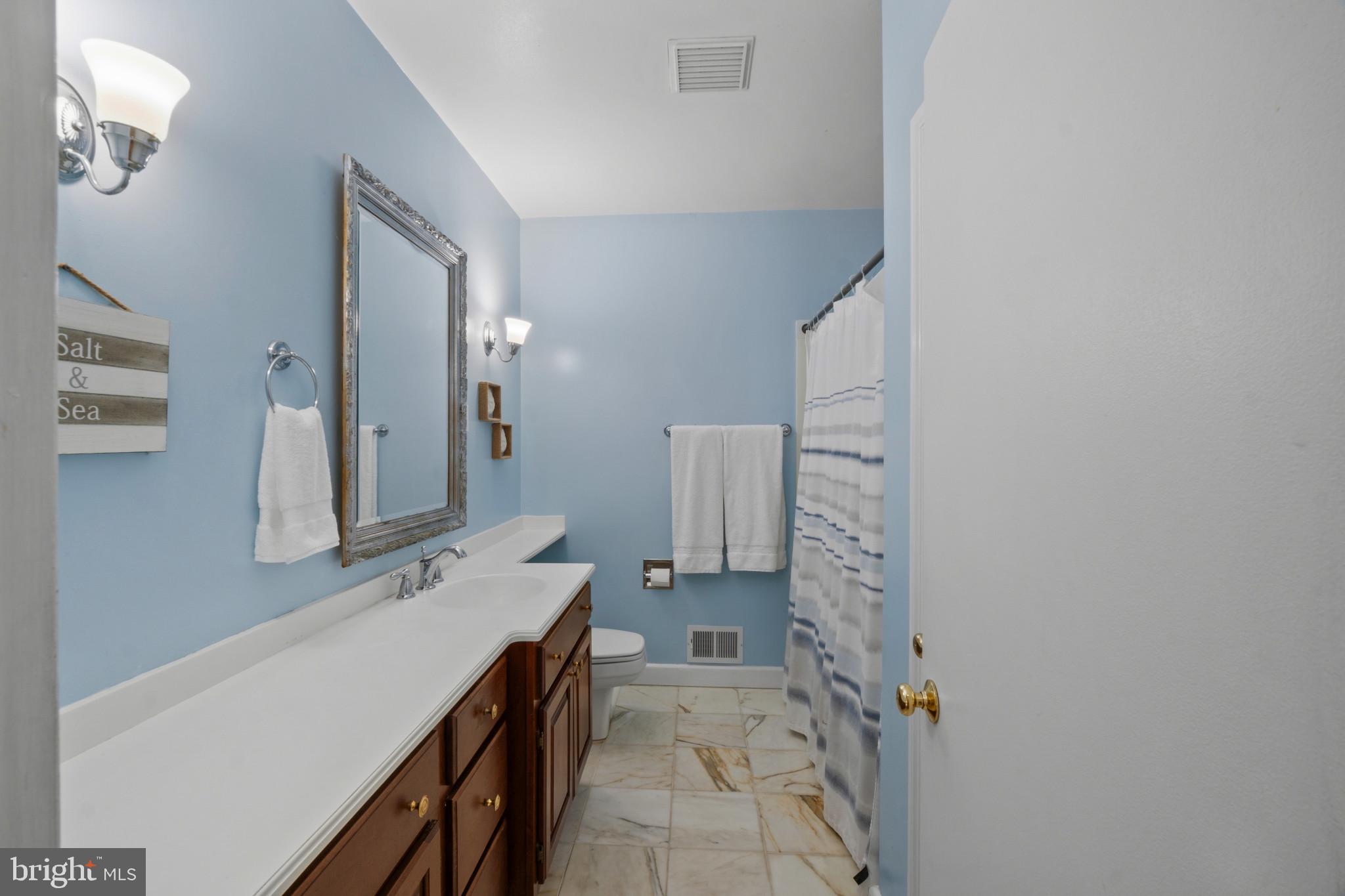 909 Weatherbee Road Towson, MD 21286 - Photo 30 of 51 a bathroom with a sink and a mirror