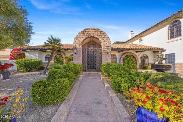 a front view of a house