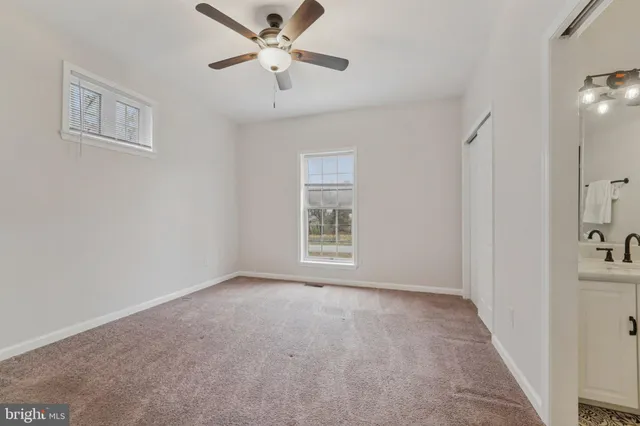 a view of an empty room