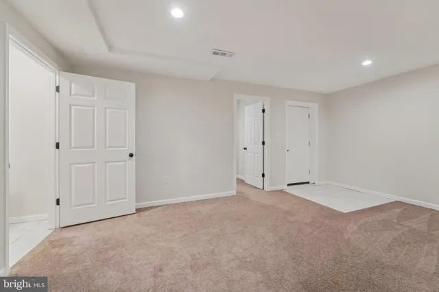 a view of an empty room