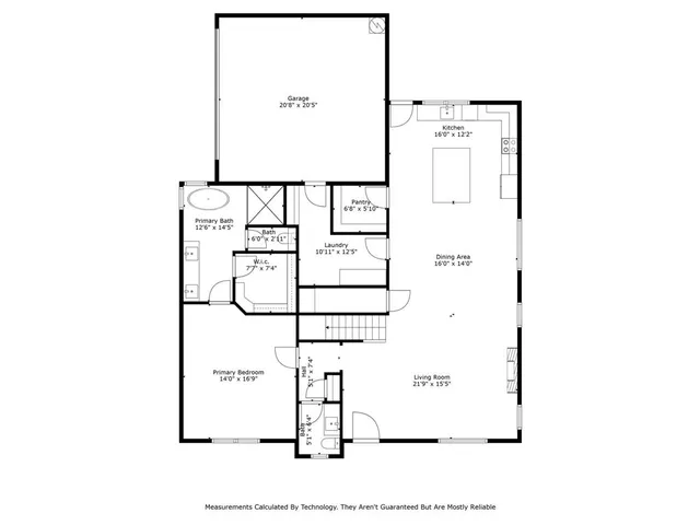 a picture of a bench in front of door