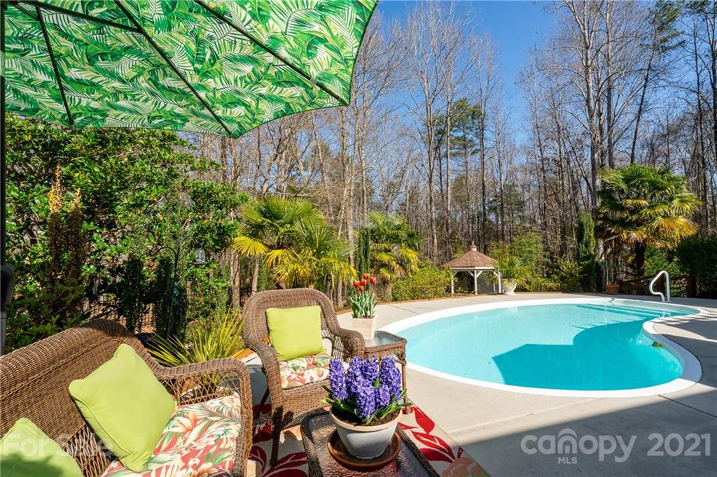 2341 Valelake Road York, SC 29745 - Photo 43 of 48 a view of a swimming pool with an outdoor seating