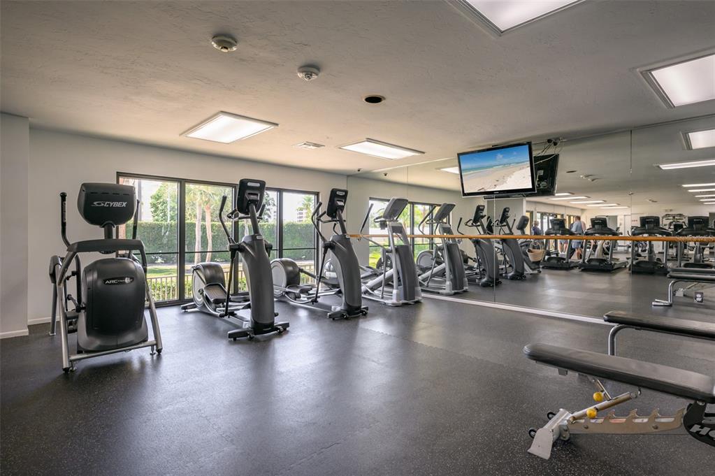 5780 Midnight Pass Road, Unit 210 Sarasota, FL 34242 - Photo 34 of 58 a view of a room with gym equipment