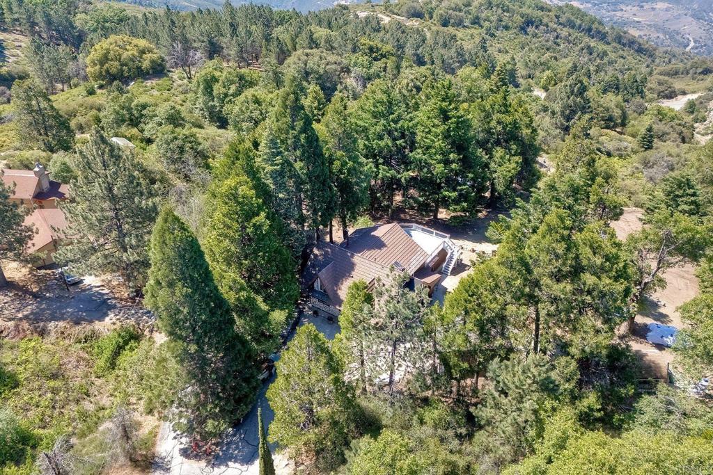 22223 Crestline Road Palomar Mountain, CA 92060 - Photo 81 of 90 an aerial view of residential house with outdoor space and trees all around