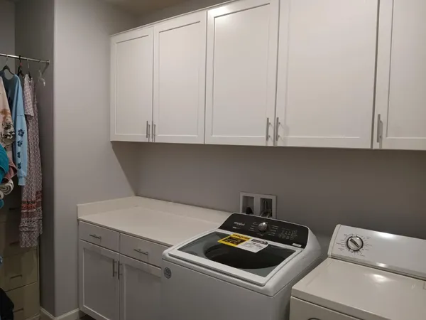 a room with storage and utility