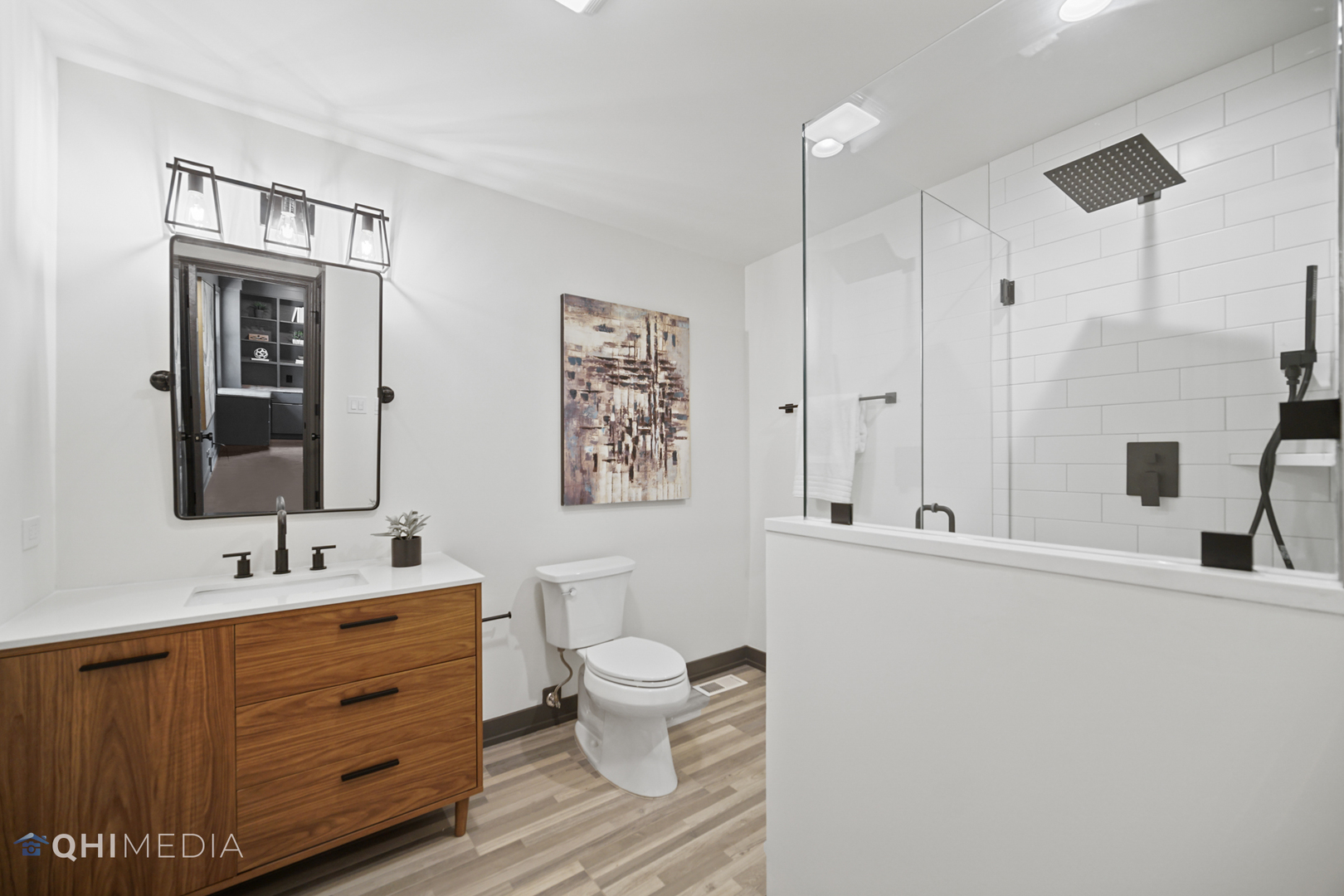 1801 Orchard Road Wheaton, IL 60189 - Photo 4 of 41 a bathroom with a double vanity sink mirror and toilet
