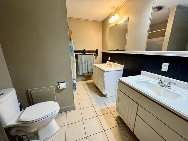 a bathroom with a sink and a toilet