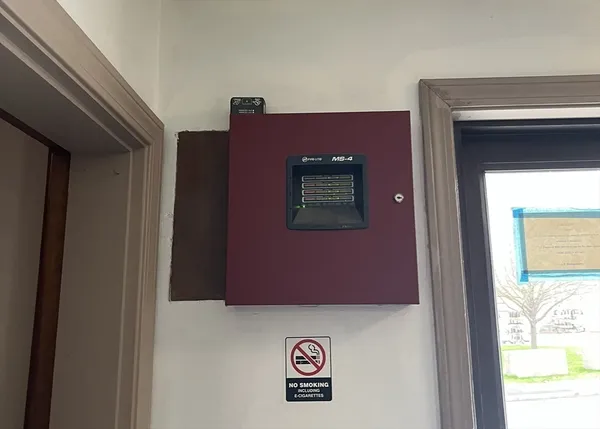 a view of door