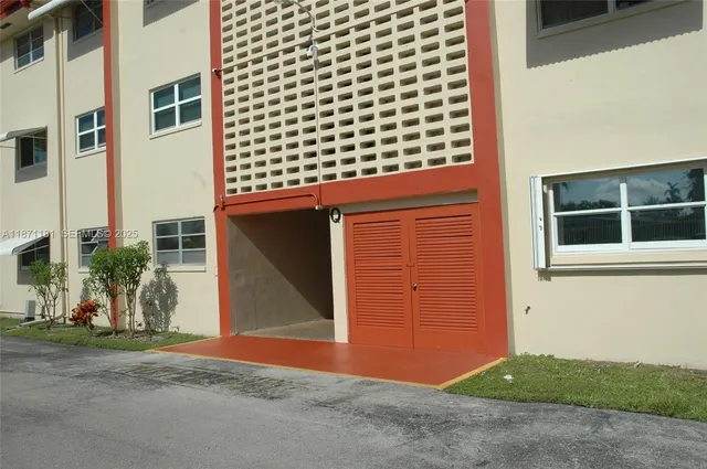 a view of balcony and yard