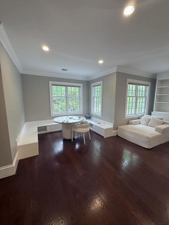 15 Cedar Road Brookline, MA 02467 - Photo 21 of 26 an empty room with floor to ceiling window and wooden floor