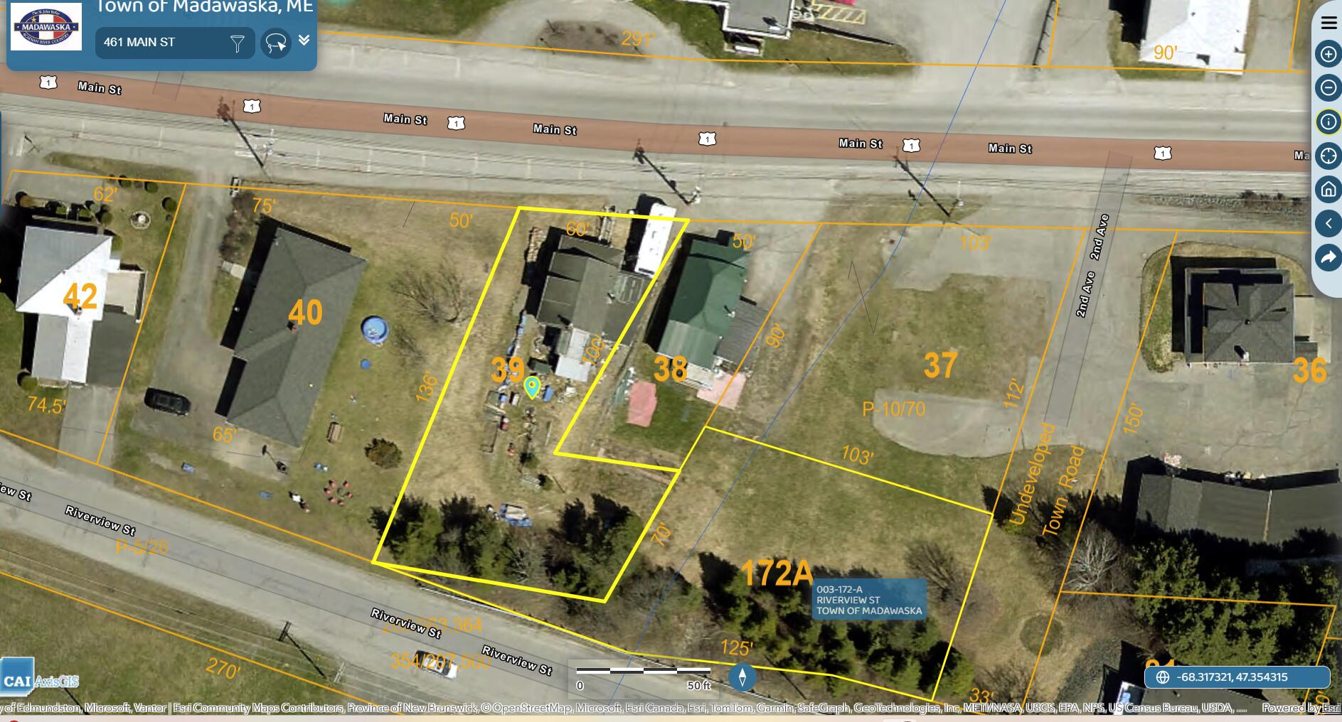 461 Main Street Madawaska, ME 04756 - Photo 7 of 30 GIS Overview