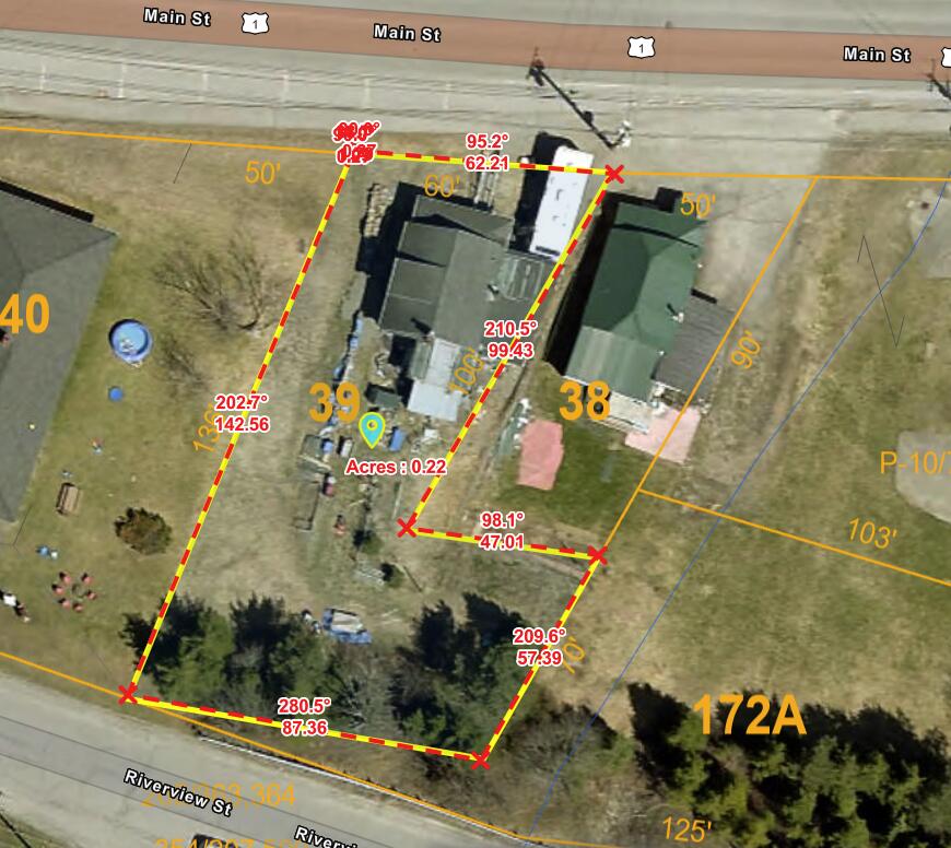 461 Main Street Madawaska, ME 04756 - Photo 8 of 30 GIS Overview/acreage estimate