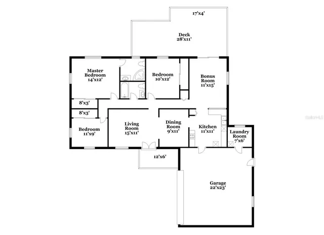 a picture of a bench in front of a microwave